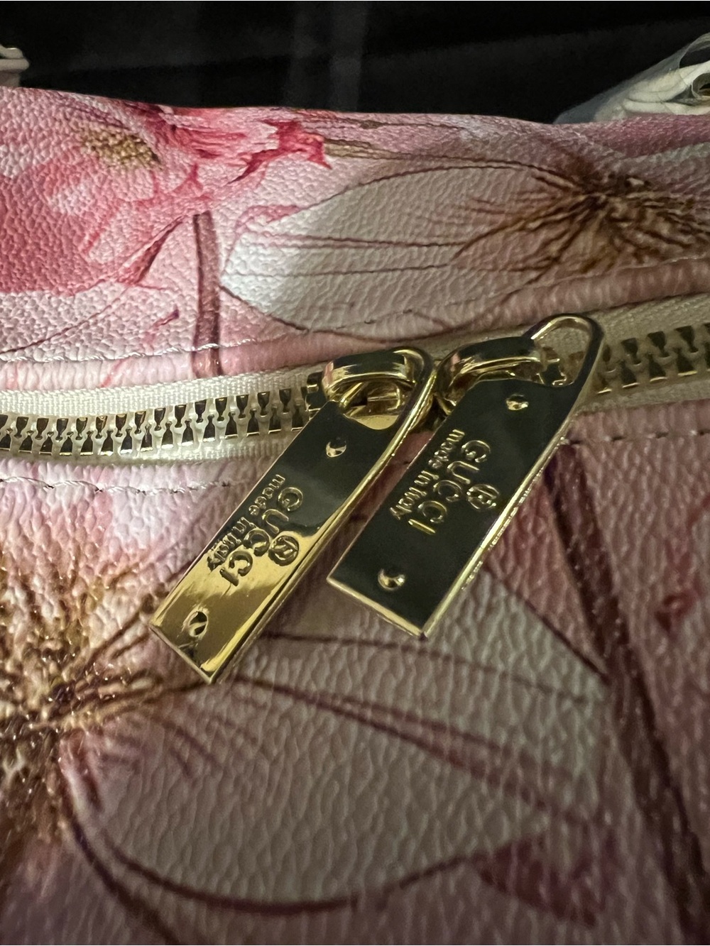 Gucci Pink Floral Travel Duffel with Signature Web Strap - Picture 7 of 13